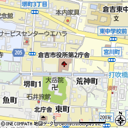 倉吉市役所　健康福祉部・健康推進課周辺の地図