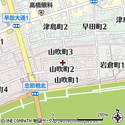 岐阜県岐阜市山吹町周辺の地図