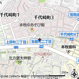 いなせ寿司 本牧店周辺の地図