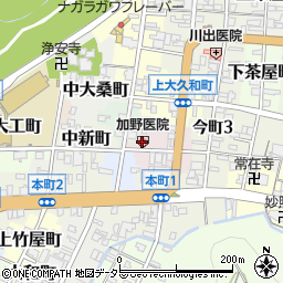 加野医院周辺の地図