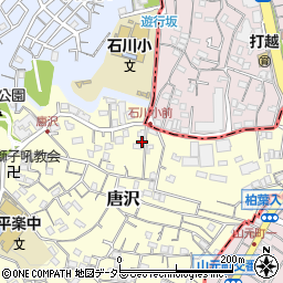神奈川県横浜市南区唐沢18-23周辺の地図