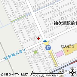 セブンイレブン袖ケ浦市役所北店周辺の地図