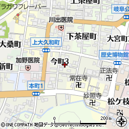 岐阜県岐阜市今町3丁目9周辺の地図