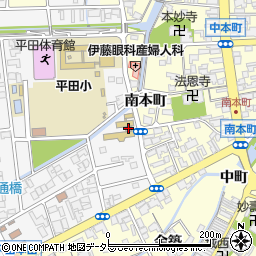 出雲市立平田幼稚園周辺の地図