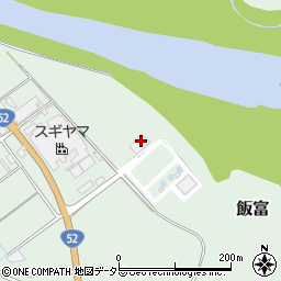 身延町役場　浄化センター周辺の地図