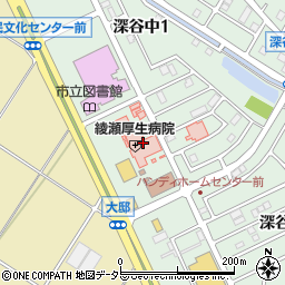 綾瀬厚生病院（柏綾会）周辺の地図