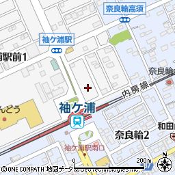 タイムズ袖ケ浦駅北口駐車場周辺の地図