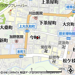 岐阜県岐阜市今町3丁目7周辺の地図