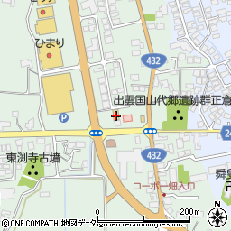 セブンイレブン松江大庭バイパス店周辺の地図
