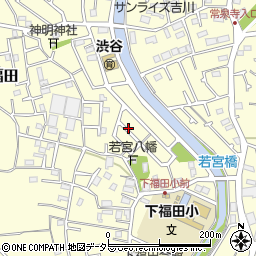神奈川県大和市福田周辺の地図