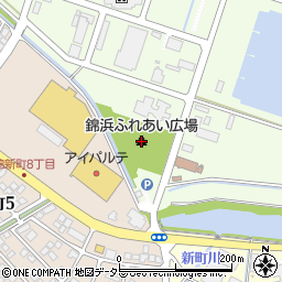 錦浜ふれあい広場周辺の地図