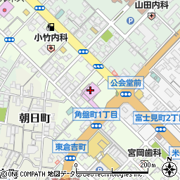 米子市役所　文化施設公会堂周辺の地図