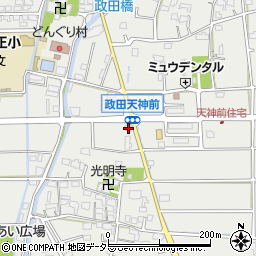 岐阜県本巣市政田1305周辺の地図