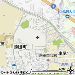 鳥取県米子市勝田町周辺の地図