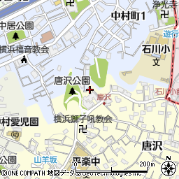 神奈川県横浜市南区唐沢39周辺の地図