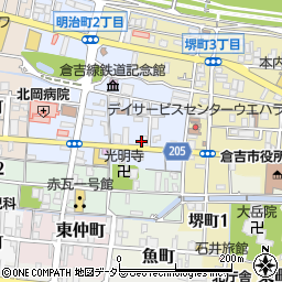 鳥取銀行倉吉支店周辺の地図