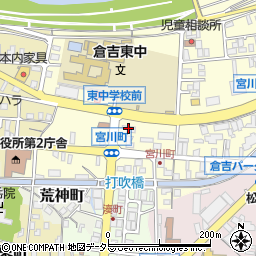 日ノ丸産業カーサポート倉吉周辺の地図