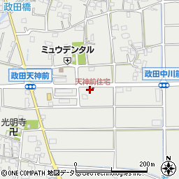 岐阜県本巣市政田1073周辺の地図