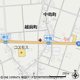 島根県安来市赤江町中島町周辺の地図