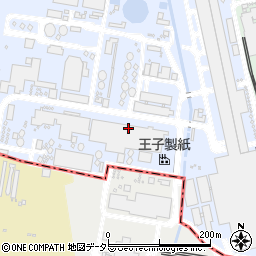 王子製紙株式会社　米子工場事務部守衛周辺の地図