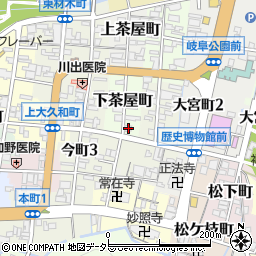 岐阜県岐阜市下茶屋町20周辺の地図