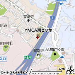 神奈川県横浜市戸塚区上品濃1周辺の地図