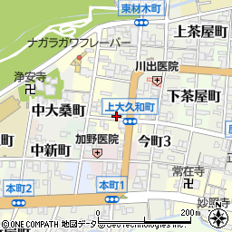 岐阜県岐阜市上大久和町周辺の地図