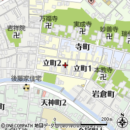 鳥取県米子市立町周辺の地図
