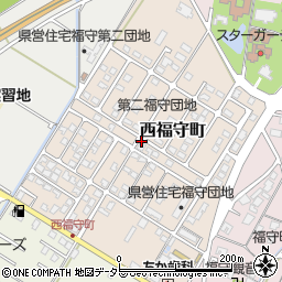 鳥取県倉吉市西福守町周辺の地図