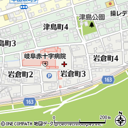 岐阜県岐阜市岩倉町周辺の地図