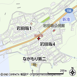 岩田坂周辺の地図