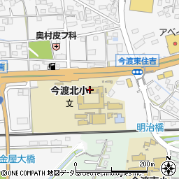 可児市立今渡北小学校　第１・第２キッズクラブ周辺の地図