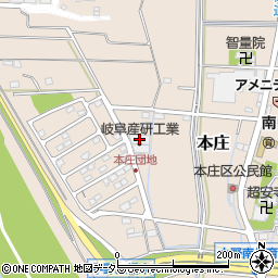 岐阜産研工業周辺の地図