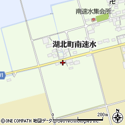 滋賀県長浜市湖北町南速水372周辺の地図