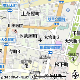 岐阜県岐阜市山口町周辺の地図