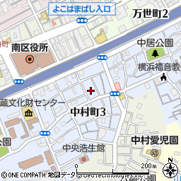 中村東公園周辺の地図