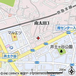 神奈川県横浜市南区南太田3丁目12周辺の地図