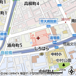 神奈川県横浜市南区浦舟町4丁目周辺の地図