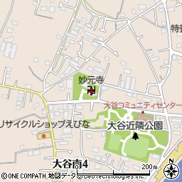 妙元寺周辺の地図