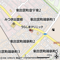 うらしまクリニック周辺の地図