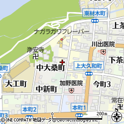 岐阜県岐阜市西材木町34周辺の地図