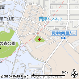 岡津第一公園周辺の地図