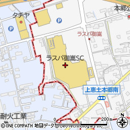 ラスパ御嵩周辺の地図