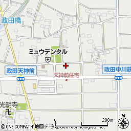 岐阜県本巣市政田952周辺の地図