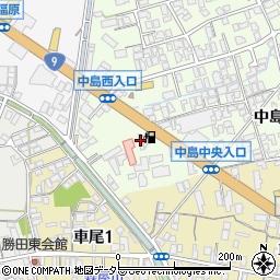 永瀬石油株式会社　カーライフ米子中島ＳＳ周辺の地図