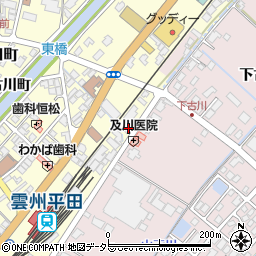 島根県出雲市平田町2299周辺の地図