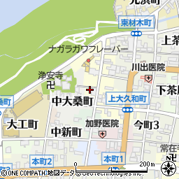 岐阜県岐阜市西材木町36周辺の地図