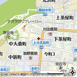 岐阜県岐阜市東材木町18周辺の地図