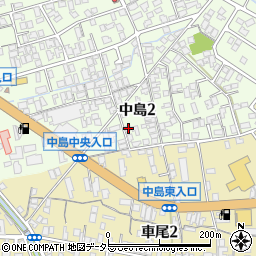 鳥取県米子市中島2丁目5-5周辺の地図