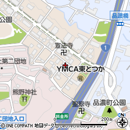 神奈川県横浜市戸塚区上品濃2-23周辺の地図